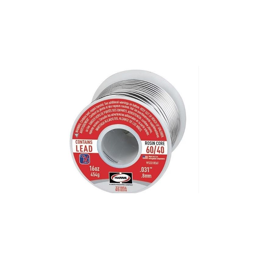 Soldering Lead Real 1mm 100 gram ROSIN CORE 60/40 (Brand WORTHINGTON - 331856)