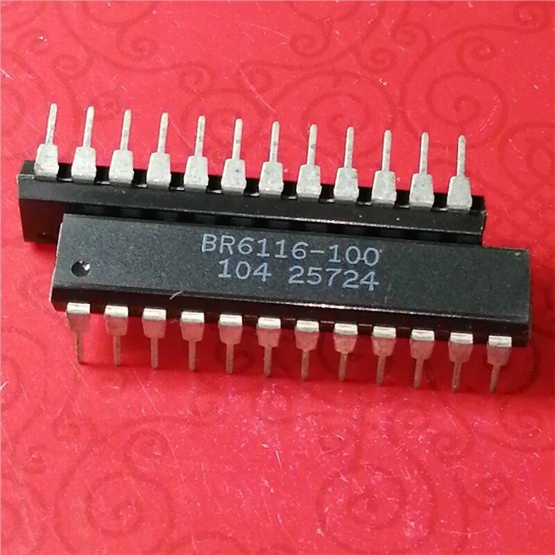 BR6116-100,16Kb CMOS SRAM,2K x 8-bit,DIP-24