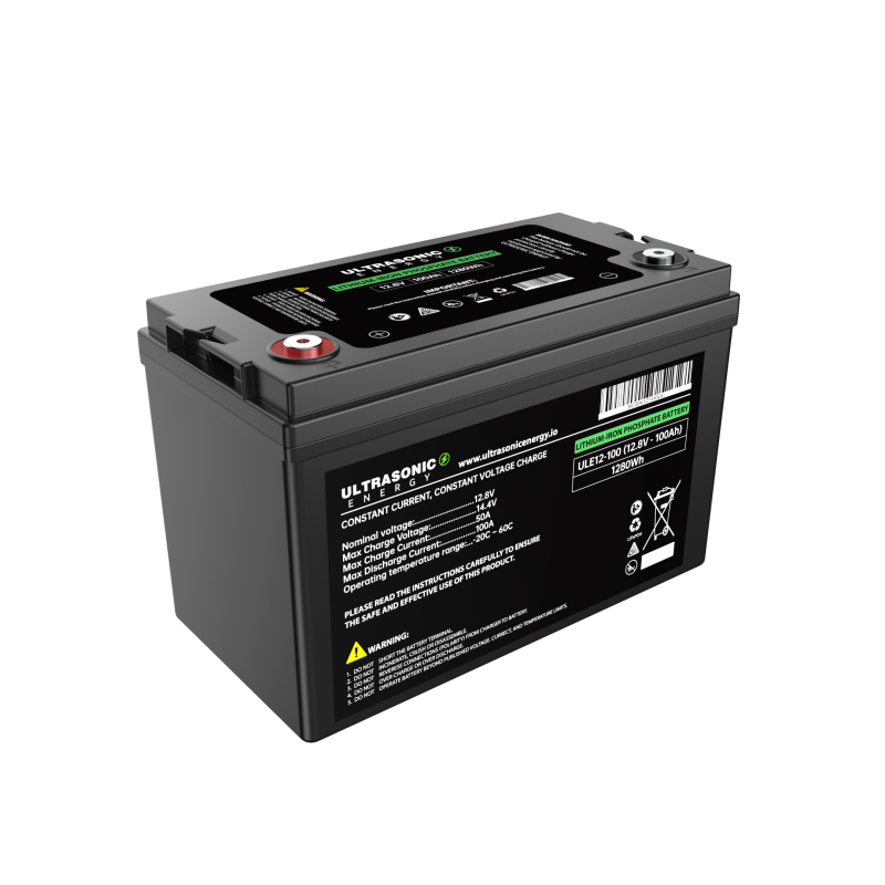 ULE12-100 LiFePO4 Battery VOLTAGE: 12.8V CAPACITY: 100AH