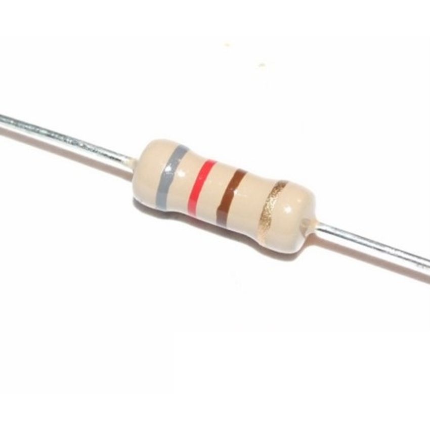 1K Ohm 1W Through Hole Resistor High Power, Carbon Film