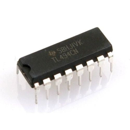 TL494CN-DIP PWM Controller, 7-40V, Dual Output Transistors