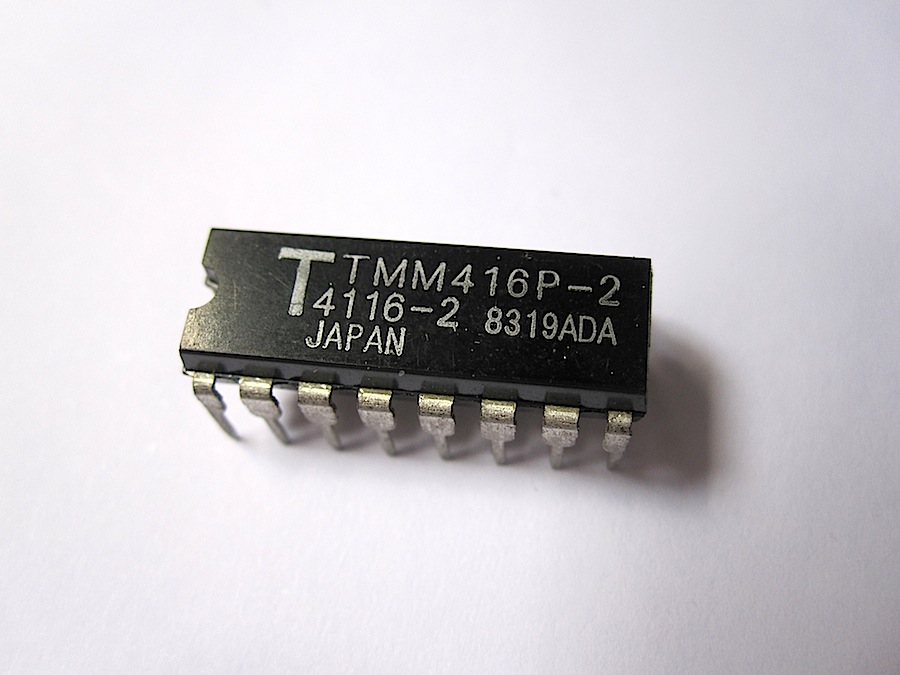 TMM416P-2, 16K x 1-bit DRAM,DIP-16
