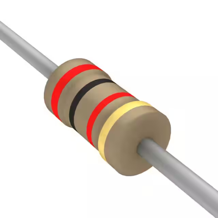 Resistor, 2K OHM,1/4W,Through Hole