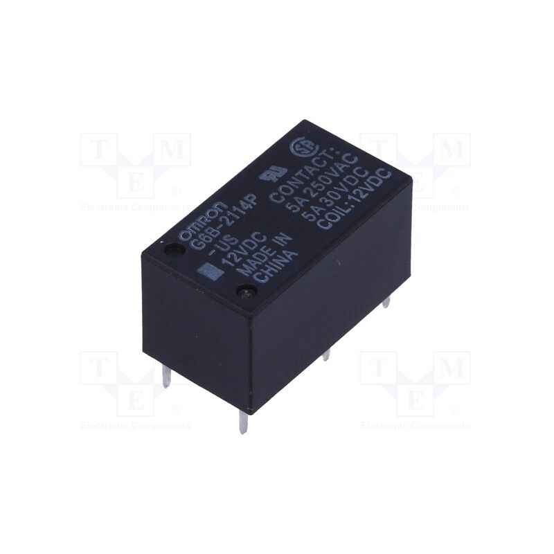 G6B-2114P-US, Relay, 12VDC, PCB Mount