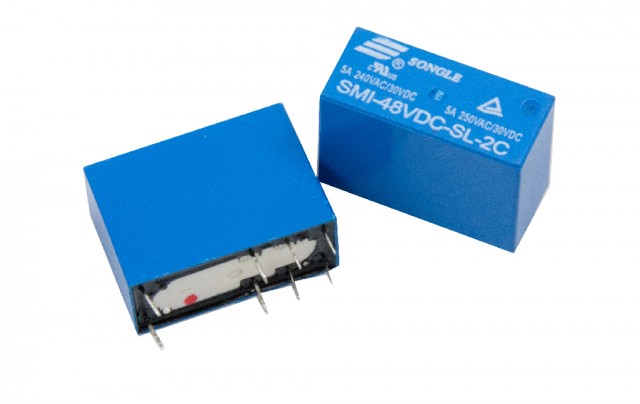 SMI-48VDC-SL-2C,High Power Relay,PCB Mount