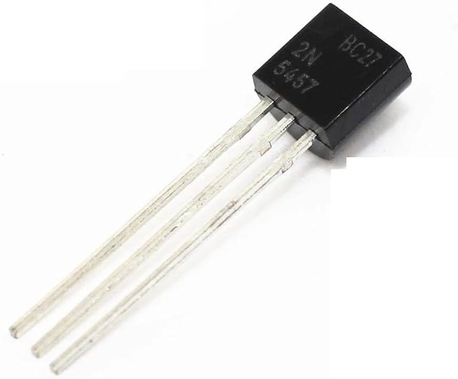 2N5457, N-Channel General Purpose Amplifier ,TO-92, 25V Drain-Gate Voltage, 10mA Forward Gate Current