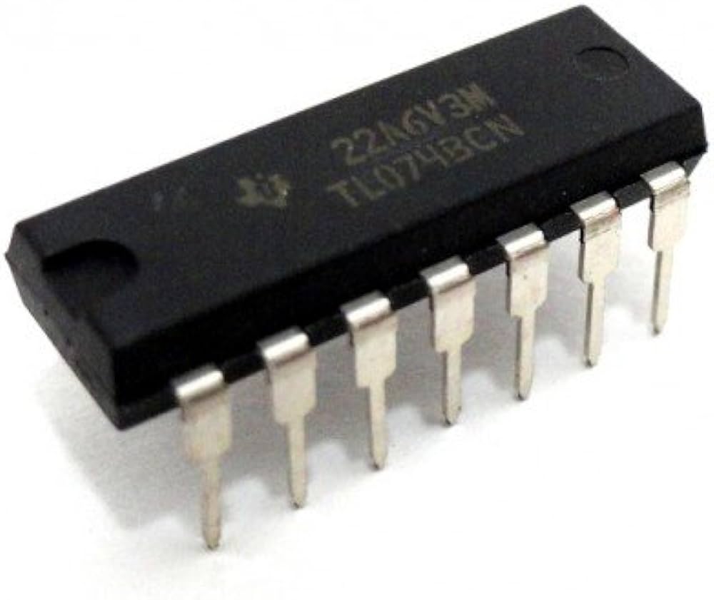 TL074BCN-DIP ,Quad JFET Operational Amplifier,, 6V to 36V, Low Noise 15nV/Hz