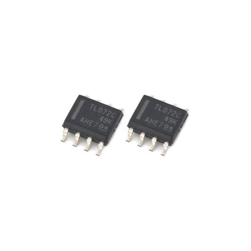 TL072CDT-SMD, Low-Noise JFET Dual Operational Amplifier, 16V Slew Rate, 6MHz Bandwidth
