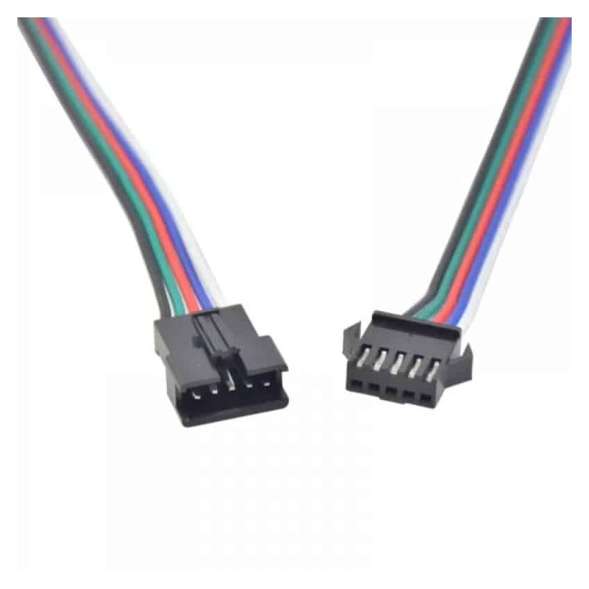 JST-SM,Connector with Wire, M/F,300mm,22AWG,5-Pin