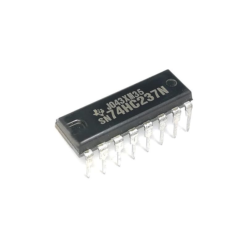 MC74HC237N, 3-to-8 Line Decoder,Demultiplexer with Address Latches, DIP-16