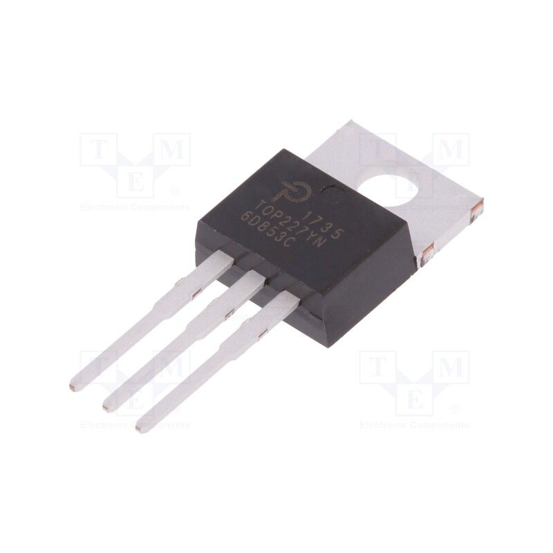 TOP227YN ,Off-Line PWM Switcher IC 150W, 265VAC, 3-Pin TO-220 Package