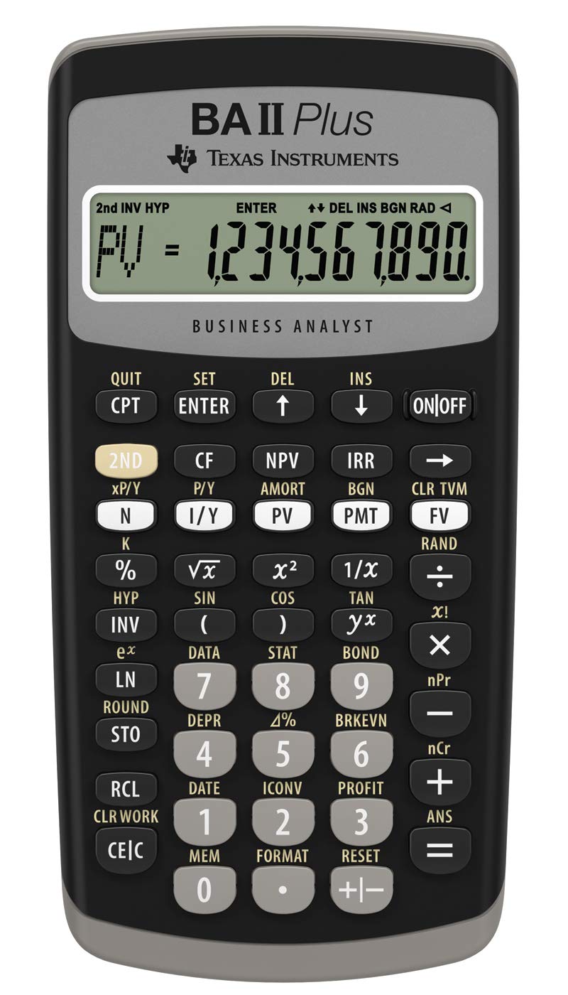 Texas Instruments BAII Plus Financial Calculator/G