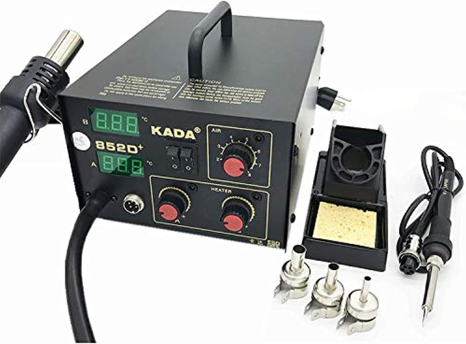 KADA 852D+ Brushless Fan Hot Air Gun Smd Rework Soldering Desoldering Station