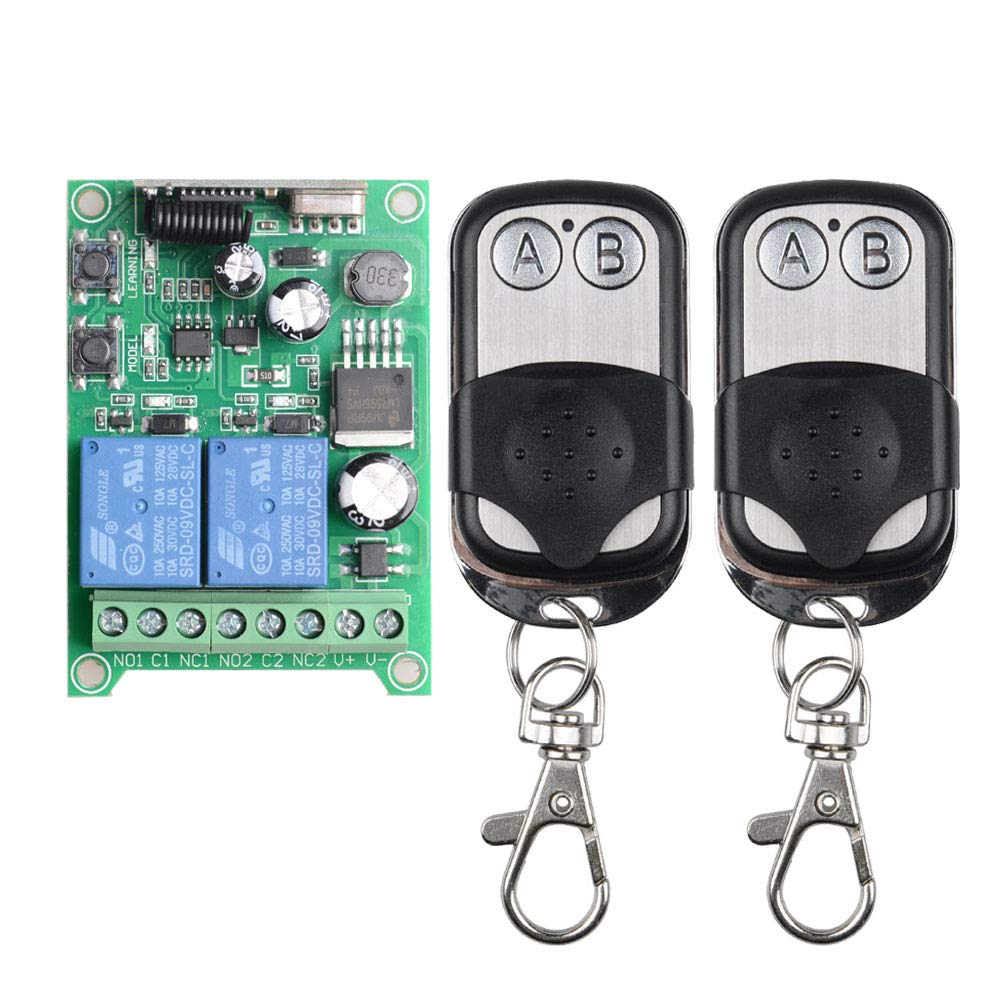 Wireless Receiver Remote Control Switch Module,433MHz,12VDC,2CH