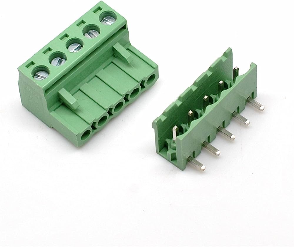 2EDGK,Terminal Block Connector, 5.08mm,5-Pin,M/F,Angle 