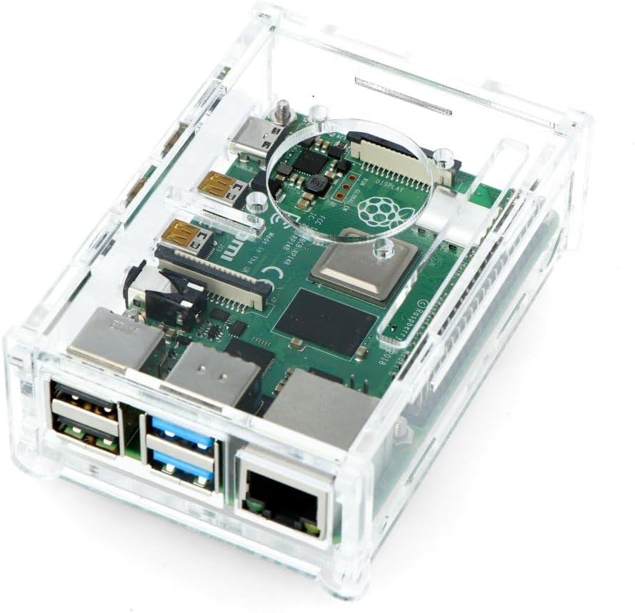 4B14 Acrylic Case – Transparent Enclosure for Raspberry Pi 4