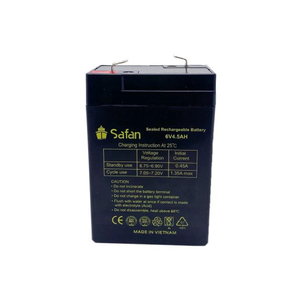 Safan 12V, 4.5Ah Lead-Acid Battery