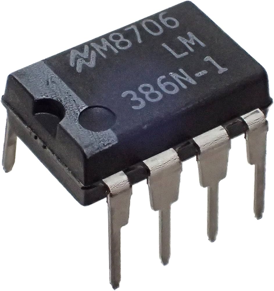 LM386N-1 DIP ,Low Voltage Audio Power Amplifier - 4V to 12V, Adjustable Gain (20 to 200)