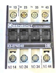 K3-07ND40 ,110 Contactor Relay – 4NO, 110V AC Coil, 10A