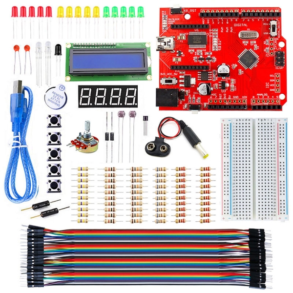 Biginner Elecrow Basic Kit for Arduino – Complete Learning Kit with Crowduino