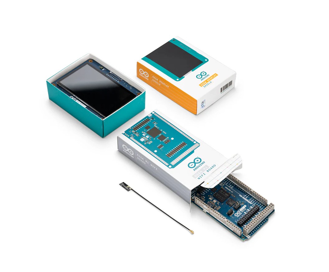 Arduino GIGA Display Shield Bundle - 3.97” Touchscreen with GIGA R1 WiFi Board