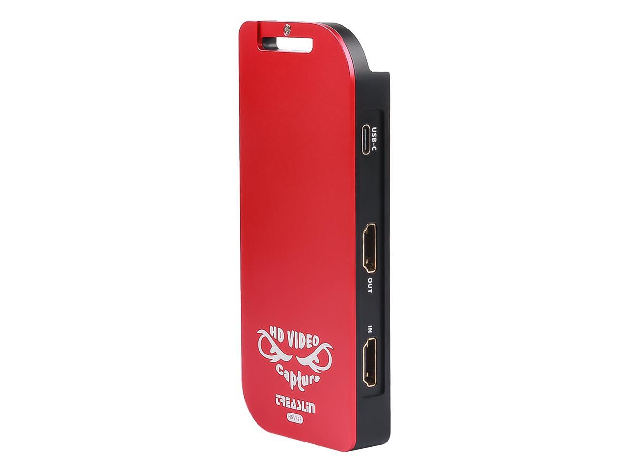 HSV325 ,USB Type-C HDMI Video Game Capture Card – 4K@30Hz Input, 1080p@60fps Pass-Through, OBS Streaming