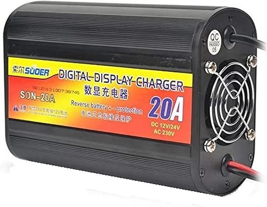 SON-20A+ Battery Charger, Smart Charger, 12V/24V Output, 20A Max Current
