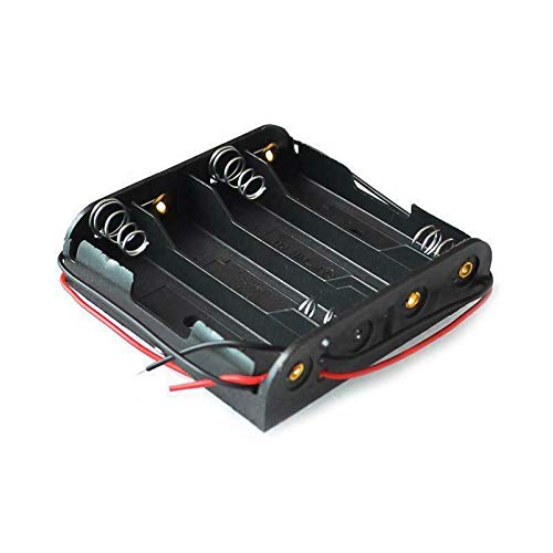 18650 4-Slot Battery Holder with Leads - 3.7V
