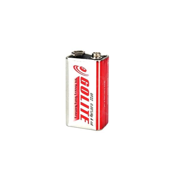 GOLITE 6F22 9V Heavy Duty Battery – Zinc Carbon, Non-Rechargeable