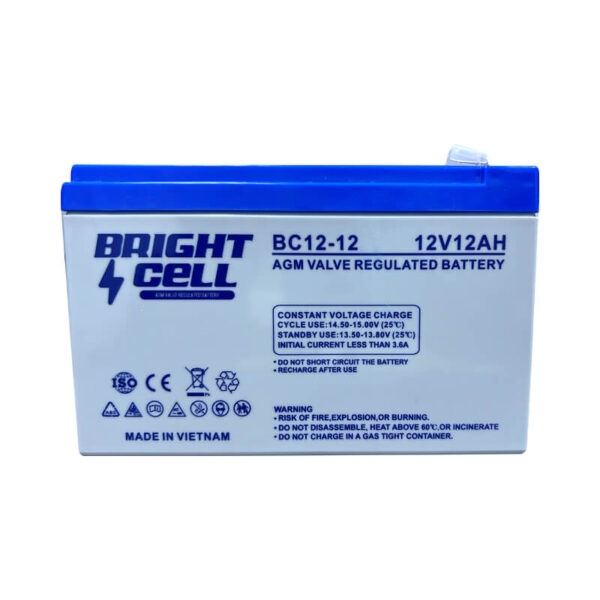 Bright Cell BC12‑12 12V 12Ah SLA (Sealed Lead‑Acid / VRLA) Rechargeable Battery