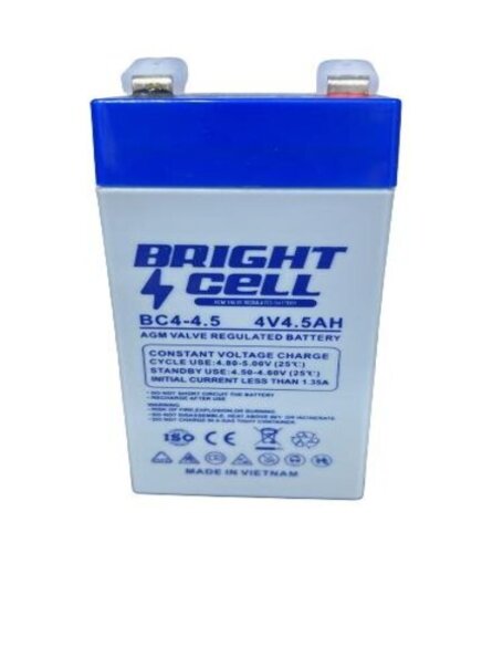 Bright Cell BC4-4.5 4V 4.5Ah SLA (Sealed Lead‑Acid) Rechargeable Battery