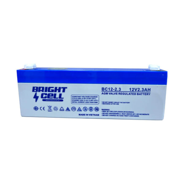 Bright Cell BC12‑2.3 12V 2.3Ah SLA (Sealed Lead‑Acid) Rechargeable Battery