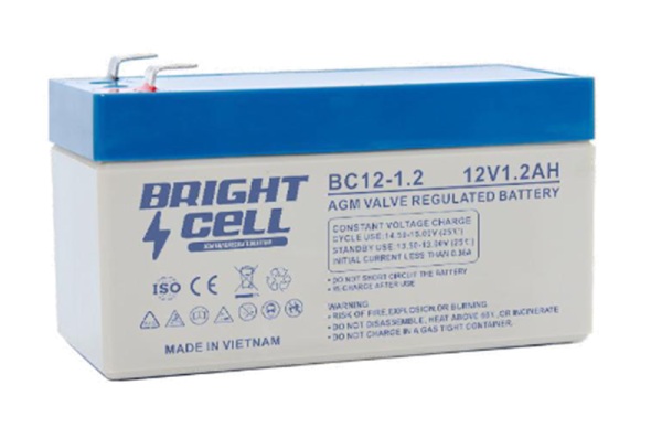 Bright Cell BC12‑1.2 12V 1.2Ah SLA (Sealed Lead Acid) Rechargeable Battery