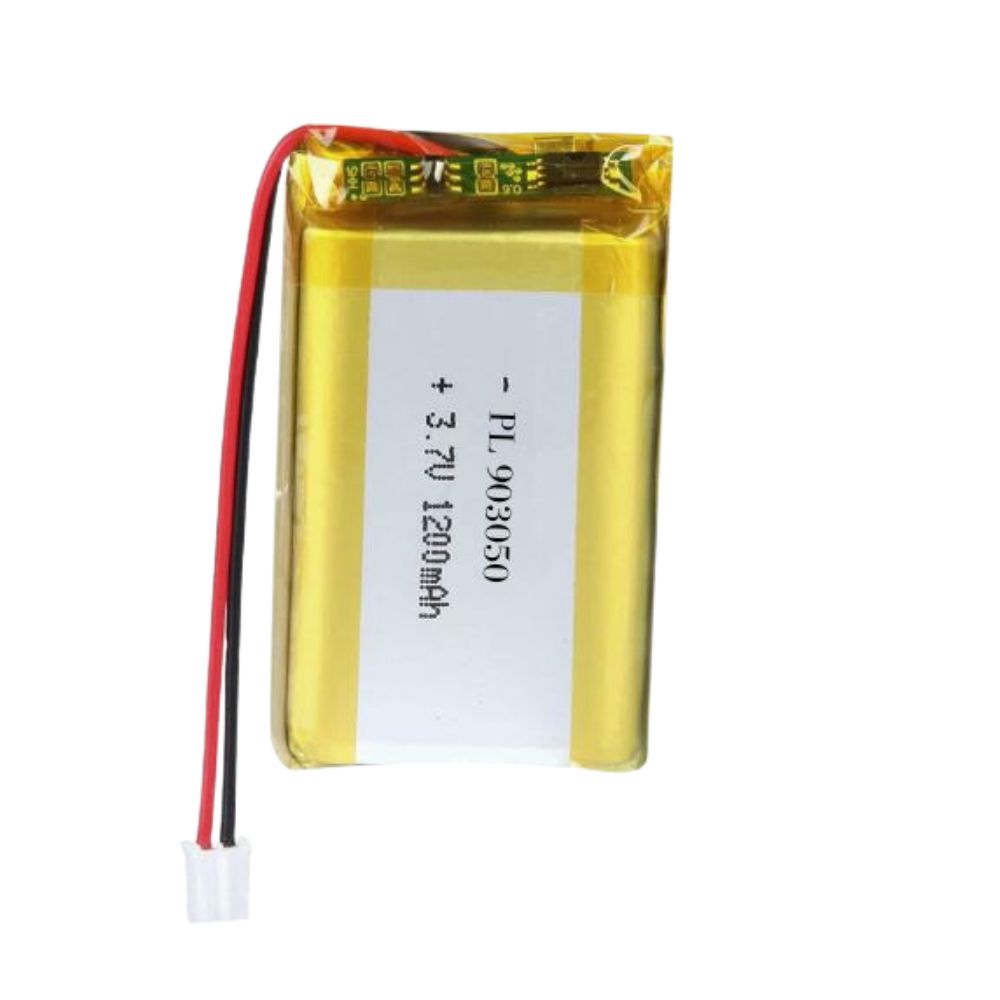 PL-903050,Li-Polymer Rechargeable Battery with JST Connector,3.7V,1200mAh