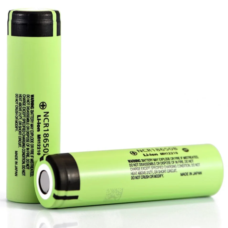 NCR18650B 3.7V 3400mAh Li-ion Rechargeable Batteries, Pack of 2