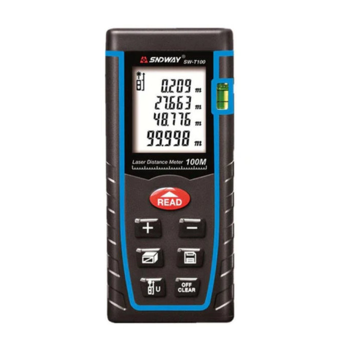 SNDWAY Digital Laser Rangefinder 100M Distance Meter Tape Measure Area Volume