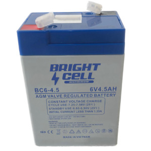 Bright Cell BC6-4.5 6V 4.5Ah SLA (Sealed Lead‑Acid) Rechargeable Battery