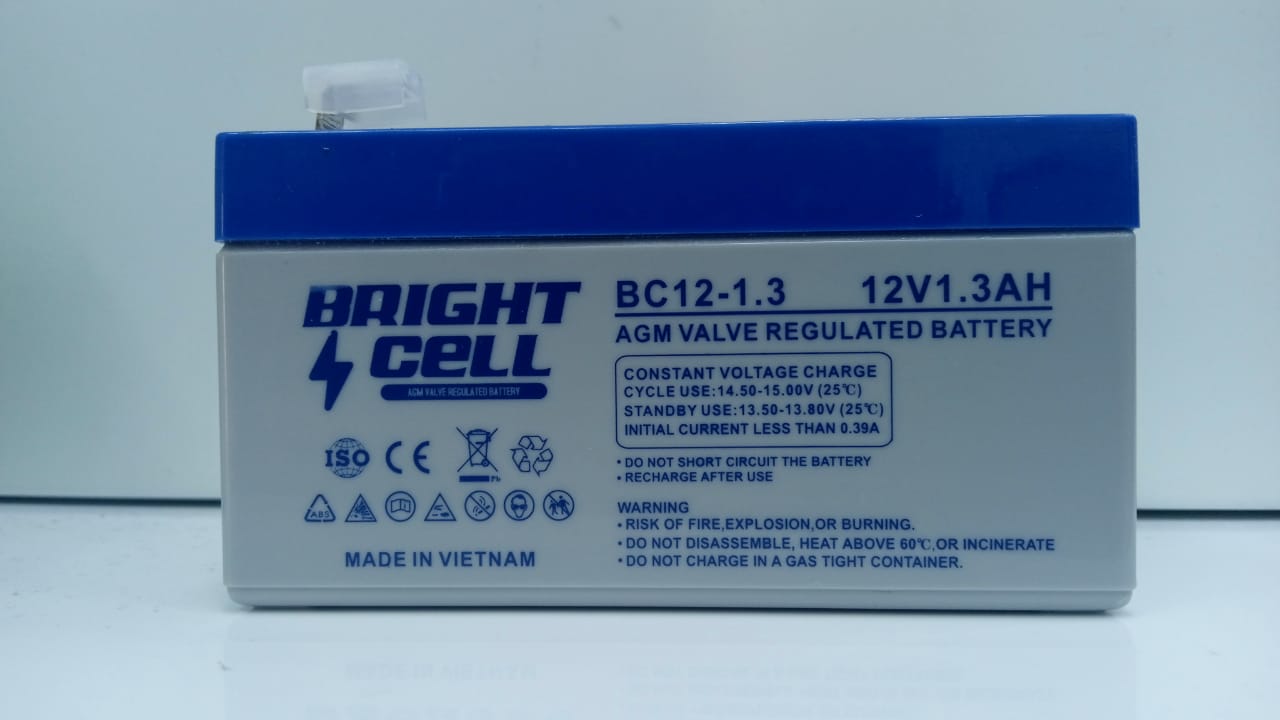 Bright Cell BC12-1.3 12V 1.3Ah SLA (Sealed Lead‑Acid) Rechargeable Battery