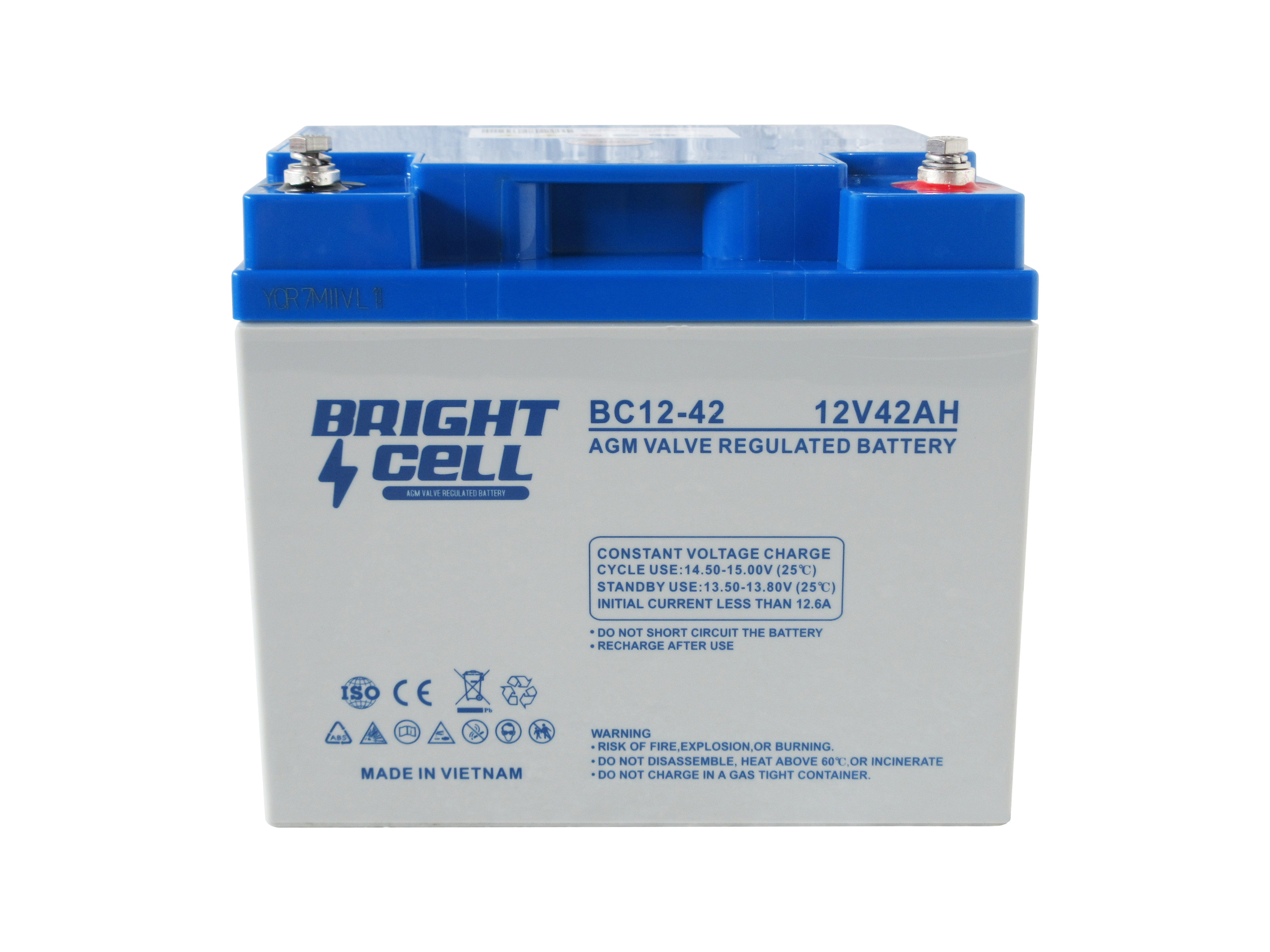 Bright Cell BC12-42 12V 42Ah SLA (Sealed Lead‑Acid) Rechargeable Battery