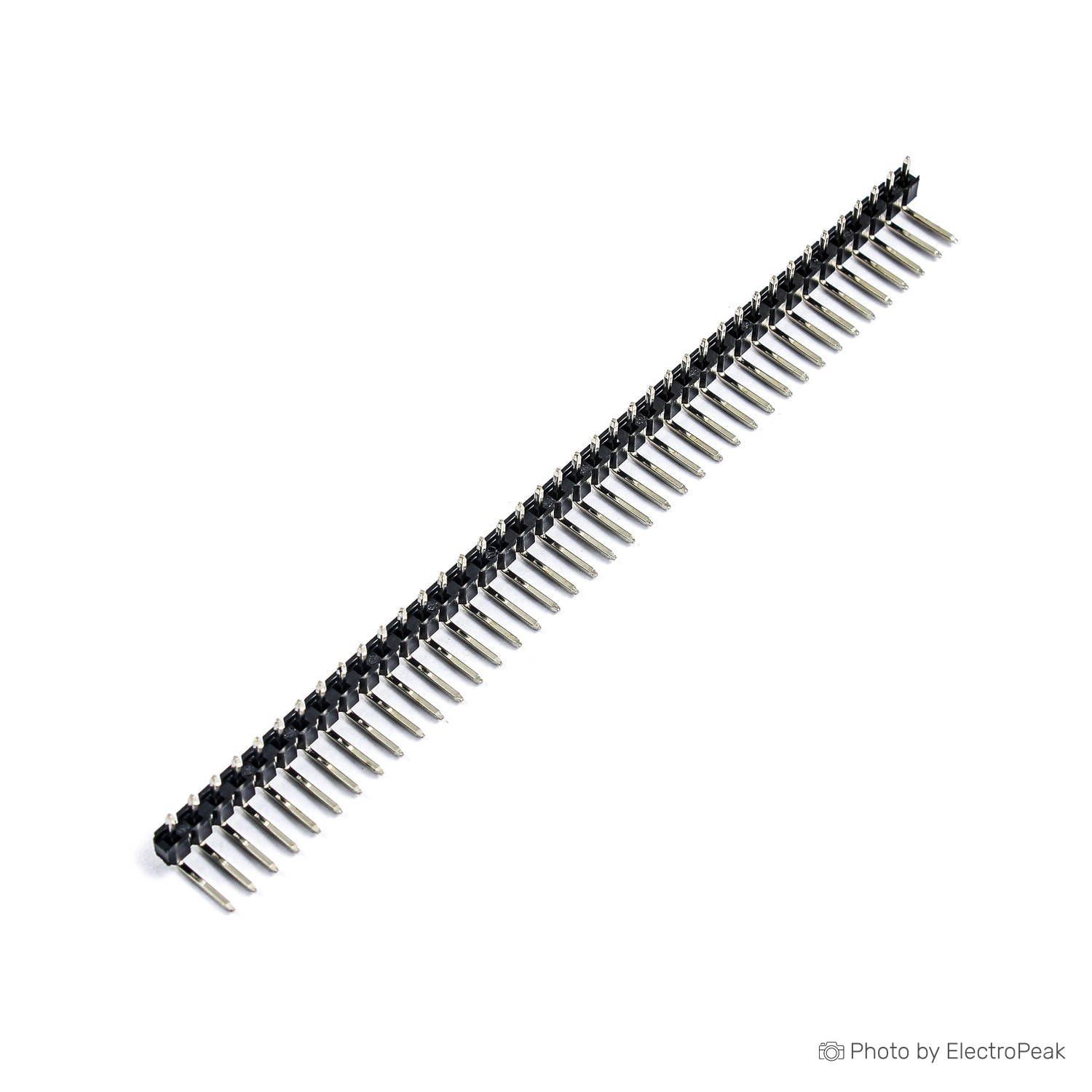 Header Connector,Right Angled,2.54mm,40-Pin,M