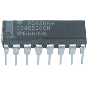 CD4053BCN,Triple 2-Channel Analog Multiplexer Demultiplexer,PDIP-16