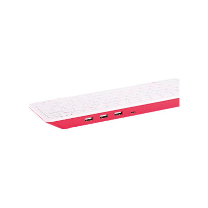 Raspberry Pi Keyboard &amp; Hub, UK, red/white