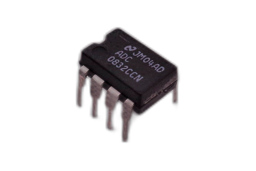 ADC0832CCN, 8-Bit Serial I/O A/D Converter with 2-Channel Multiplexer, DIP-8