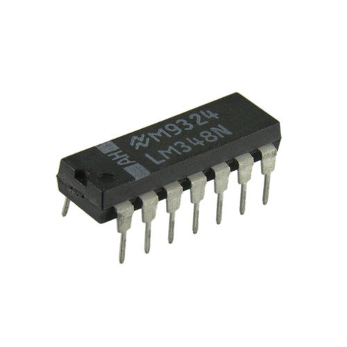 LM348N-DIP ,Quad Bipolar Operational Amplifier, 1.3 MHz Gain Bandwidth, 120 dB Isolation