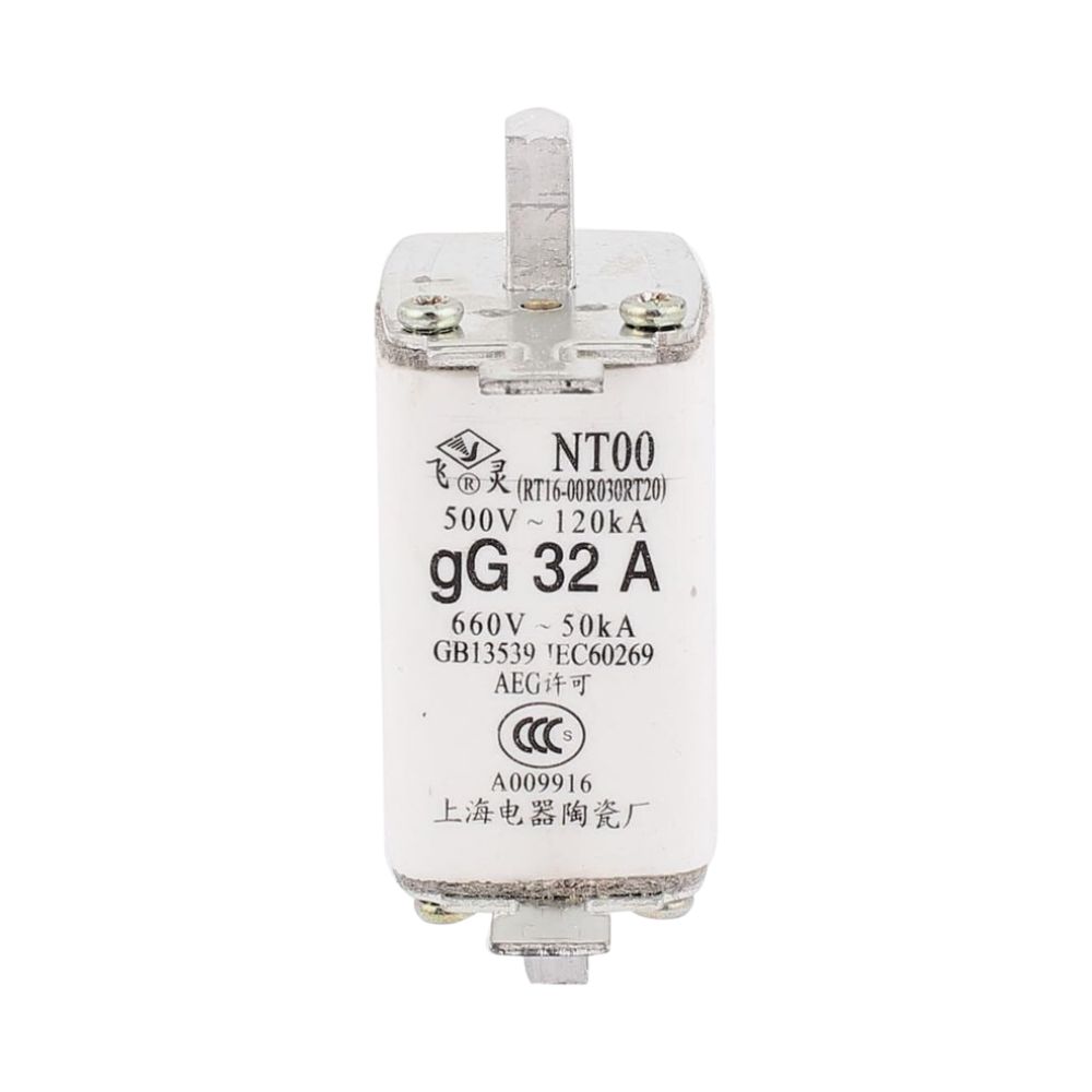 NT00, gL 32A Cylindrical Industrial Fuse - 500V 120kA, 660V 50kA, IEC269, VDE0636, 32 Amp Protection