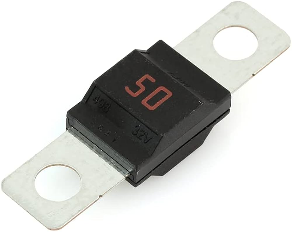 0498050MXT MIDI Mega Fuse 50A 32VDC BoltDown Automotive Power Fuse