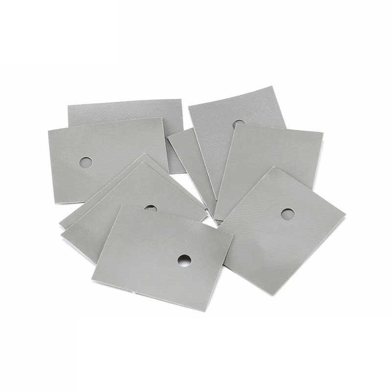 Mica Insulator Pad TO220 13x18mm Silicone Rubber Coated High Voltage Isolation