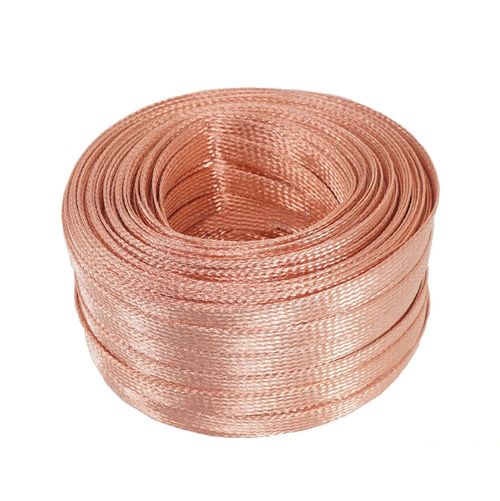 Copper Braid Flat Copper Screen Braiding CU for Cable Shielding Width 4mm to 10mm