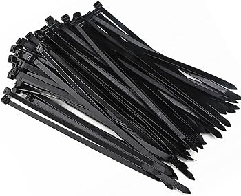 Cable Tie Black 48mm Width 300mm Length Heavy Duty Nylon UV Resistant