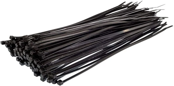 Cable Tie Black 48mm Width 350mm Length UV Resistant Heavy Duty Nylon